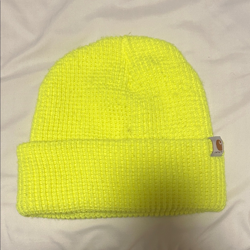 Carhartt  Neon Yellow Knit Hat